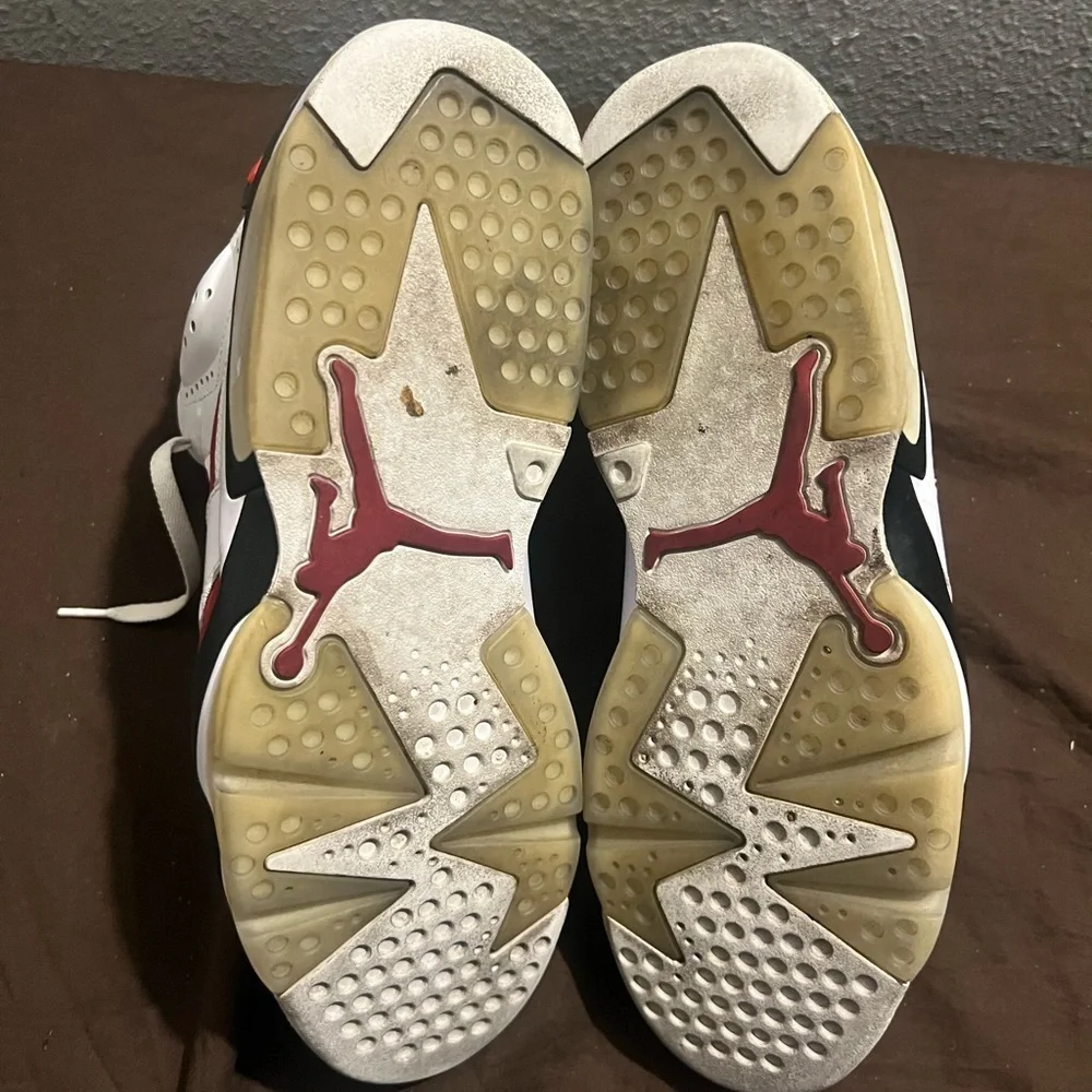 Nike Black and White Sneakers Nike Retro 6 Carmine OG